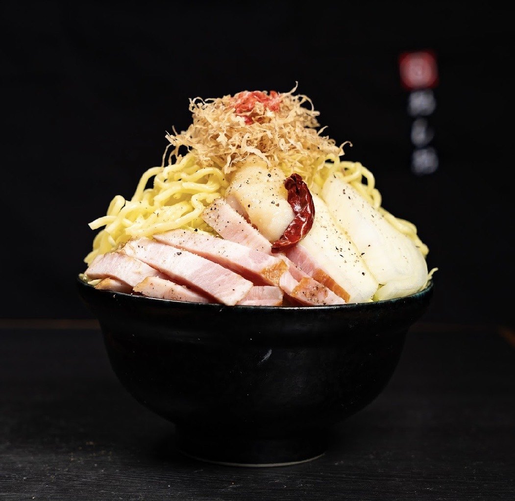 ペペロンチーノの盛り付け