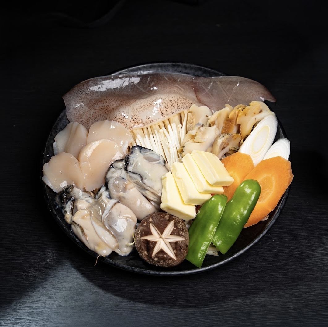 海鮮盛り合わせの盛り付け