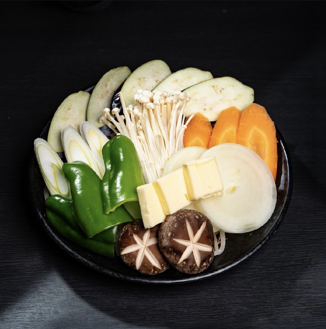 野菜焼き盛り合わせの盛り付け