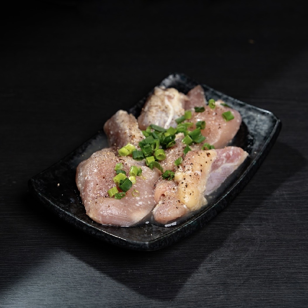 なんこつ焼きの盛り付け