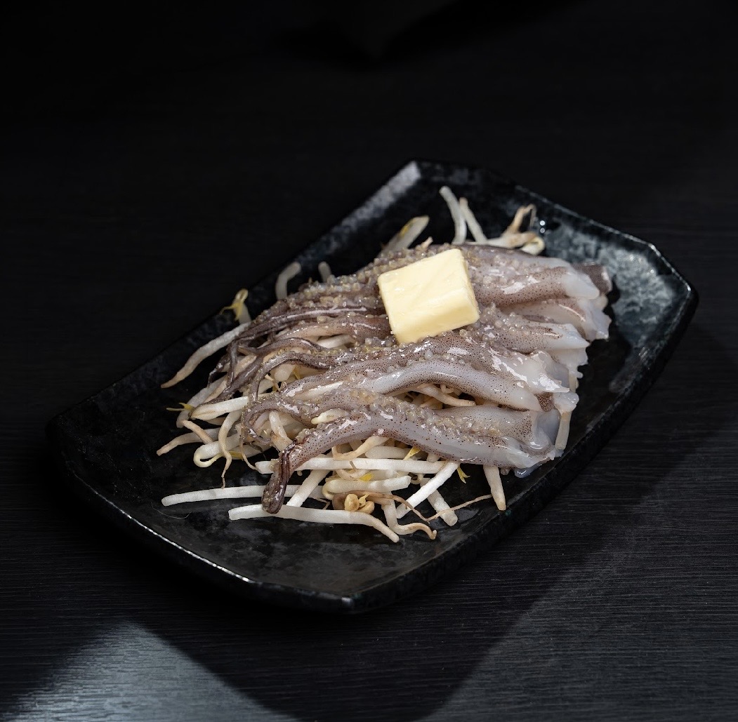 いかバターの盛り付け